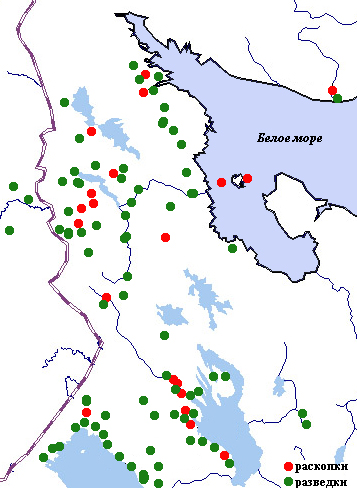 Карта Карелии
